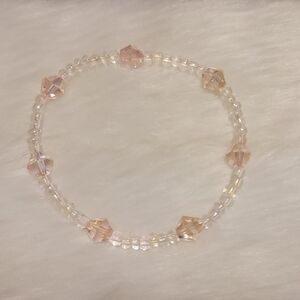 Hand-Made Crystal & Pink Bracelet